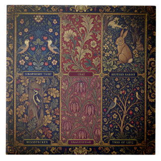 Carreau Collage grand patchwork de William Morris