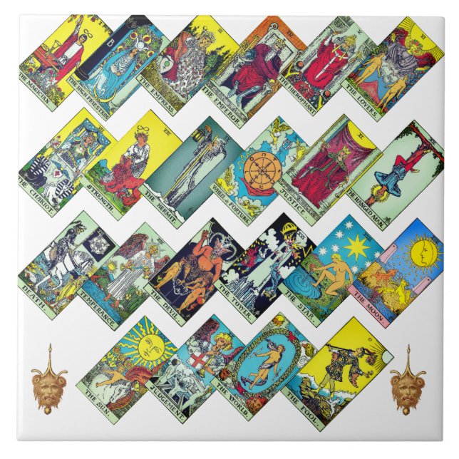 Carreau Collage principal Arcana Tarot (Devant)
