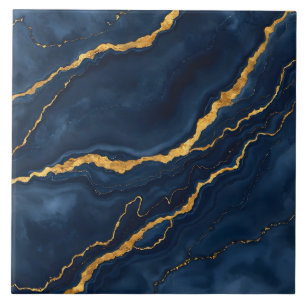 Carreau Collection de marbre bleu bleu marine