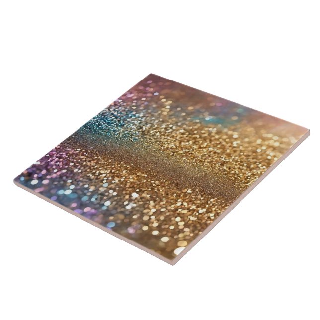 Carreau Collection Holographique Opal Parties scintillant  (Côté)