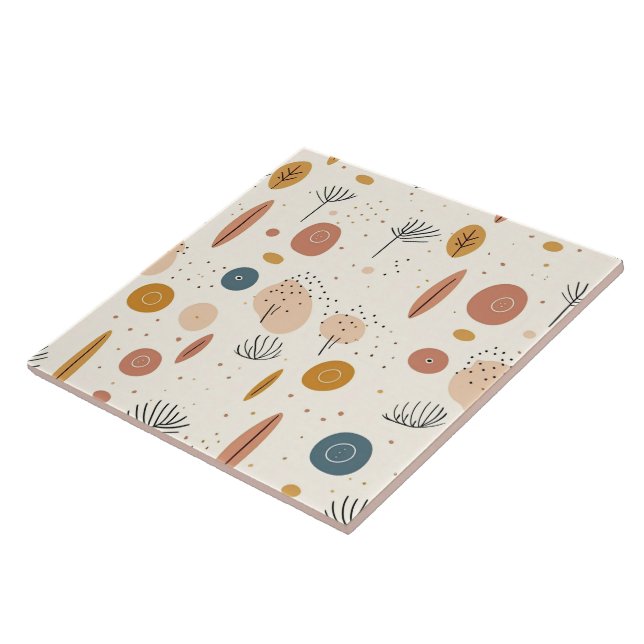 Carreau Collection moderne Boho Retro Abstraite (Côté)