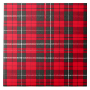 Carreau Collection moderne Tartan Plaid Traditionnel Rouge