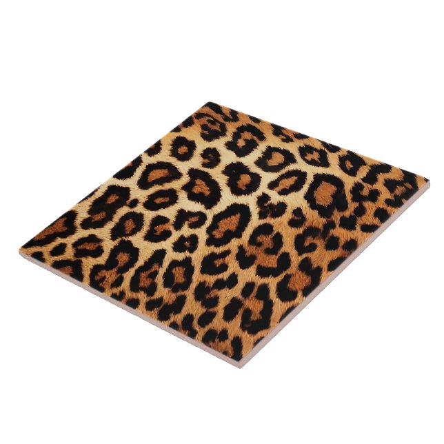 Carreau Collection Poster de animal moderne de chats Leopa (Côté)