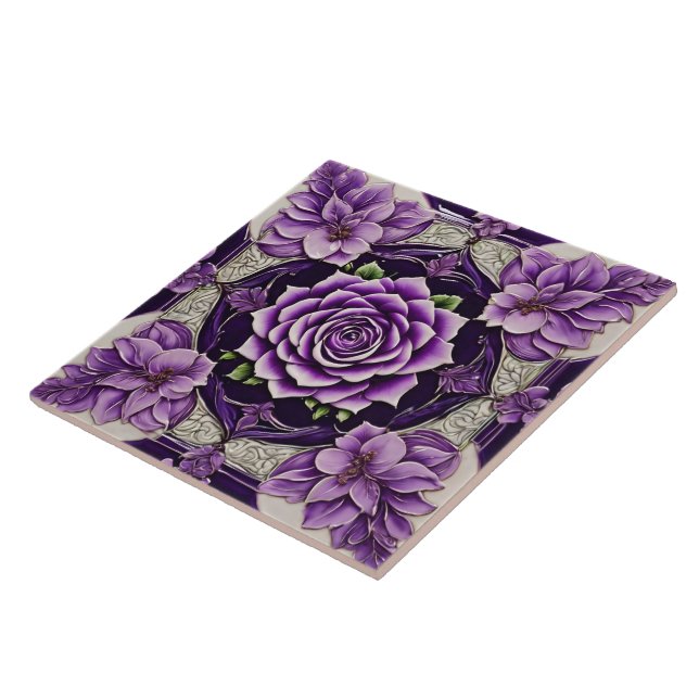 Carreau Collection tendance Rose violet belle (Côté)