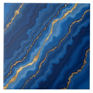 Carreau Collection tendance Royal Blue Gold Marble Collect