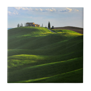 Carreau Colline de roulement près d'Asciano, Toscane