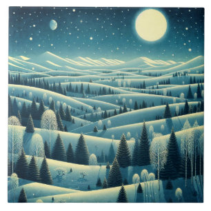 Carreau Collines d'hiver