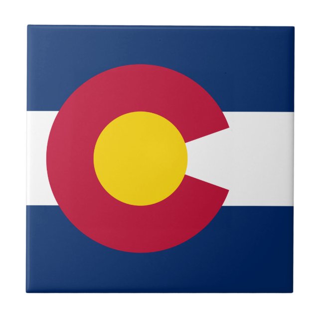 Carreau Colorado : Le drapeau américain du centenaire (Devant)