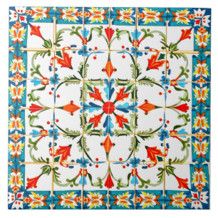 Carreau coloré, marocain, mosaïque,