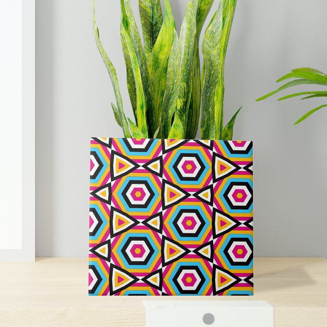 Carreau Coloré Stylisé Moderne Mosaïque Motif géométrique (Créateur téléchargé)