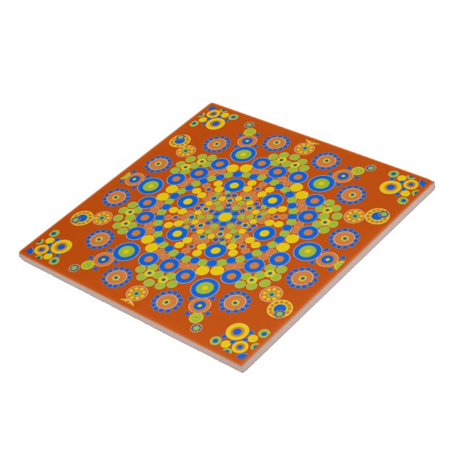 Carreau Colorful Moroccan Mosaic Ceramic Tile (Côté)