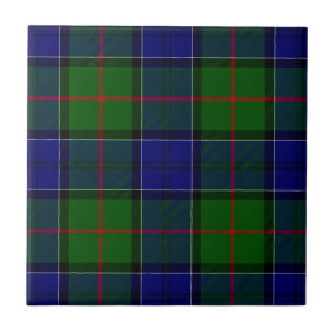 Carreau Colquhoun tartan bleu vert plaid