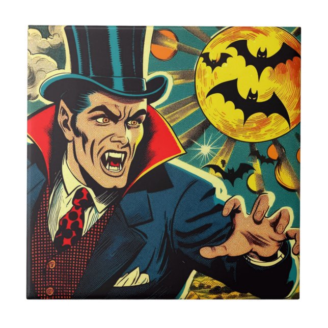 Carreau Comics vintages Vampire (Devant)