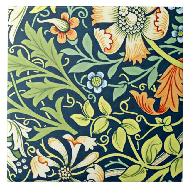 Carreau Compton, a William Morris pattern, (Devant)