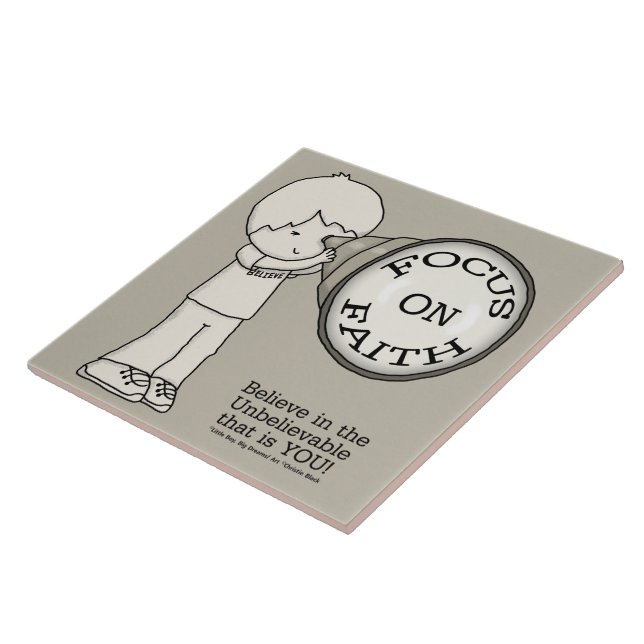 Carreau Concentre-toi sur la foi (Côté)