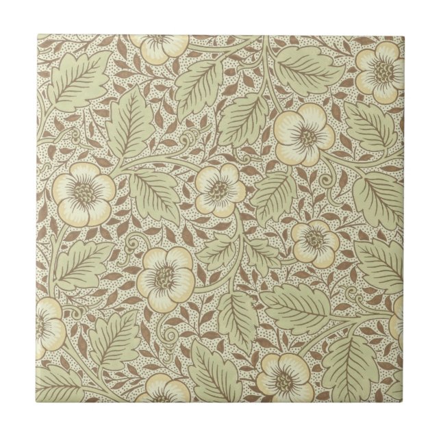 Carreau Conception 1887 de papier peint de William Morris (Devant)