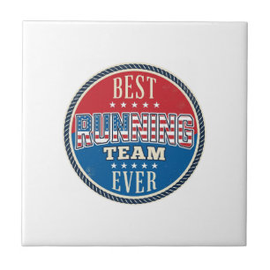 Carreau Conception de badge vintage patriotique d'équipe d