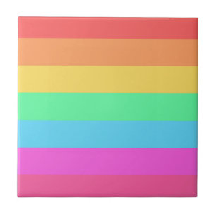Carreau Conception de bandes de couleurs arc-en-ciel paste