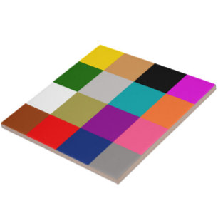 Carreau Conception de blocs de couleur gras multicolores 