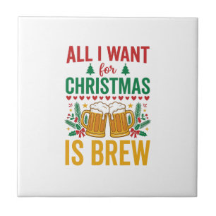 Carreau Conception de boisson de vacances Christmas Brew