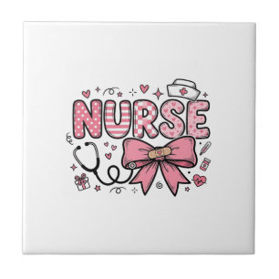 Carreau Conception de chemise vectorielle Cute Nurse Bow H