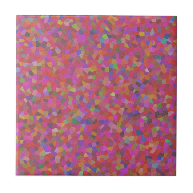 Carreau Conception de confettis multicolores (Devant)