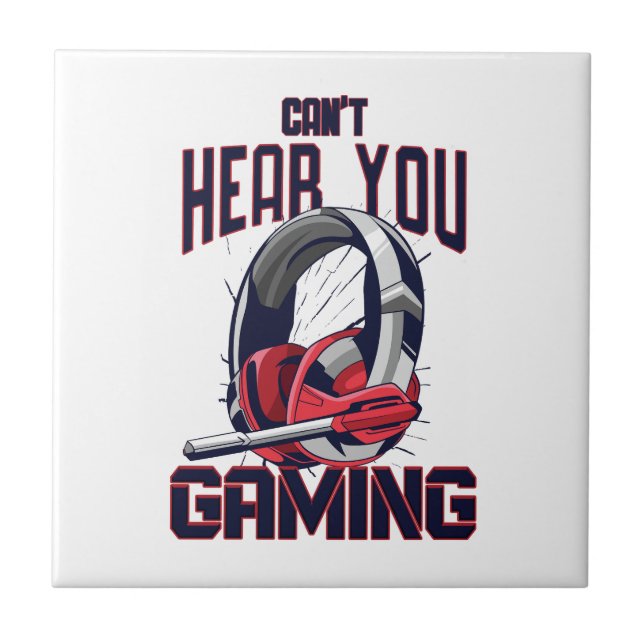 Carreau Conception de jeux avec casque (Devant)
