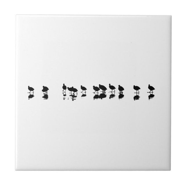 Carreau Conception de la pièce - Noir sur Blanc (Devant)