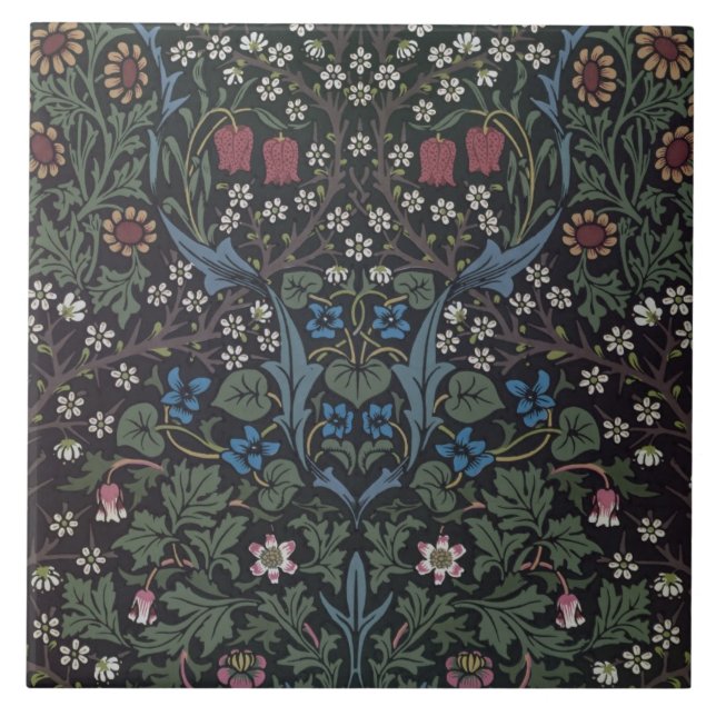 Carreau Conception de papier peint de "prunellier", 1892 (Devant)