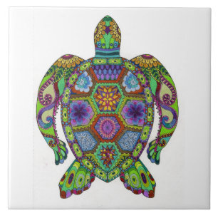 Carreau Conception de tortue de mandala