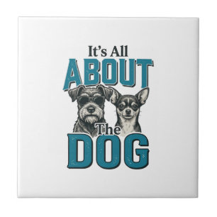 Carreau Conception de vecteur de citation d'amant de chien