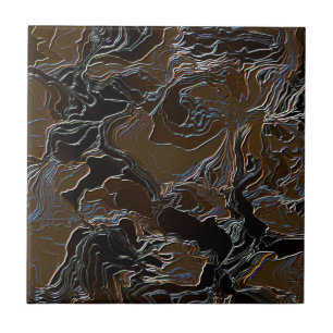 Carreau Conception d'effet camouflage marron