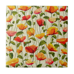 Carreau Conception des fleurs de printemps