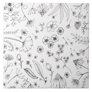 Carreau Conception des Motifs de fleurs
