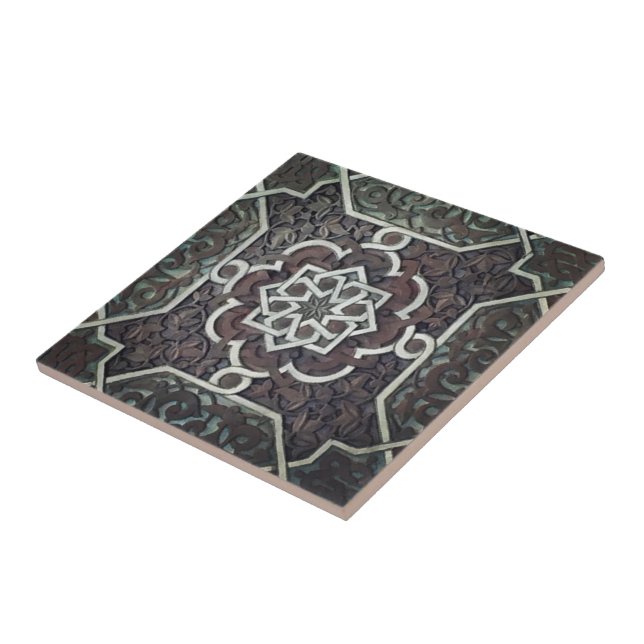 Carreau Conception fleurie de mosaïque d'Alhambra (Côté)