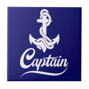 Carreau Conception nautique d'ancre de voilier capitaine