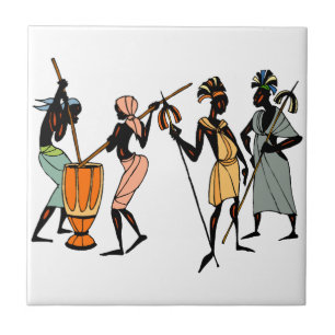 Carreau Conception tribale indigène ethnique africaine