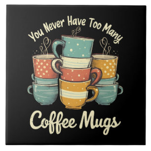 Carreau Conception Vintage de la pile de café rétro