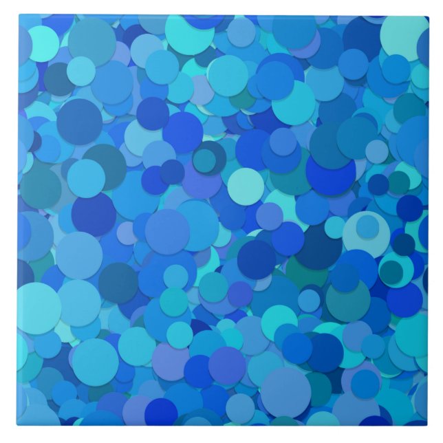 Carreau confetti bleu (Devant)