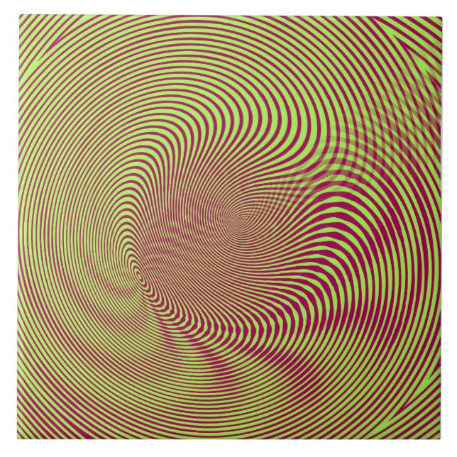 Carreau confusing hypnotic swirl lines pattern (Devant)