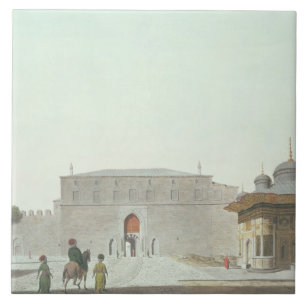 Carreau Constantinople : Carré de Haghia Sophia montrant