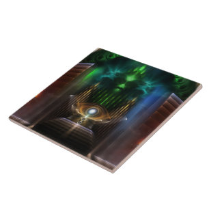 Carreau Contempler La Tuile D'Art Fractée D'Oz