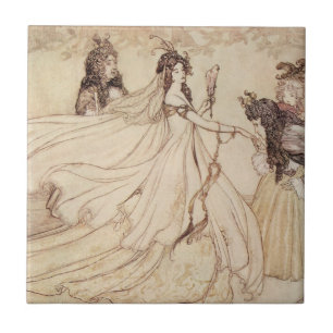 Carreau Contes de fées vintages, Cendrillon par Arthur Rac
