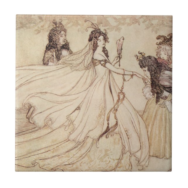 Carreau Contes de fées vintages, Cendrillon par Arthur Rac (Devant)