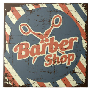 Carreau Cool Barber shop rétro