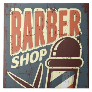 Carreau Cool Barber shop rétro
