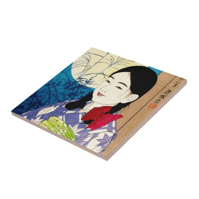 Carreau Cool japonaise de beauté jeune fille Natori pleine (Côté)