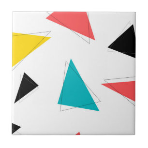 Carreau Cool, triangles colorées uniques, à la mode,