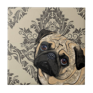 Carreau Copie de motif d'animal familier d'abrégé sur