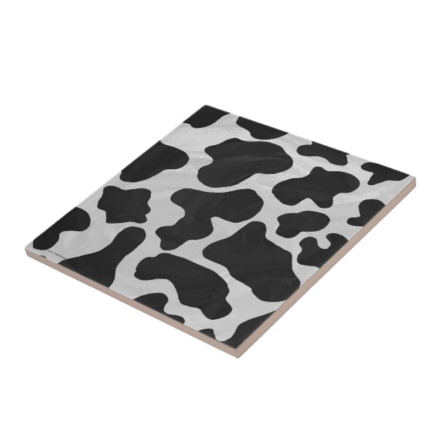 Carreau Copie noire et blanche de vache (Côté)